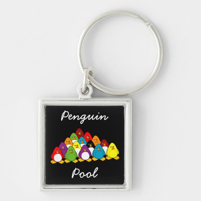 Porte-clés Piscine de pingouin (Devant)