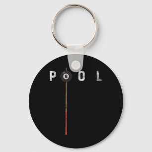 Porte-clés Piscine Vintage Billard Joueur piscine Funny Billa