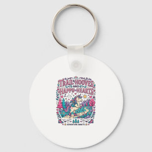 Porte-clés Piste de Licorne Sabots et Cœurs Joyeux Vêtements