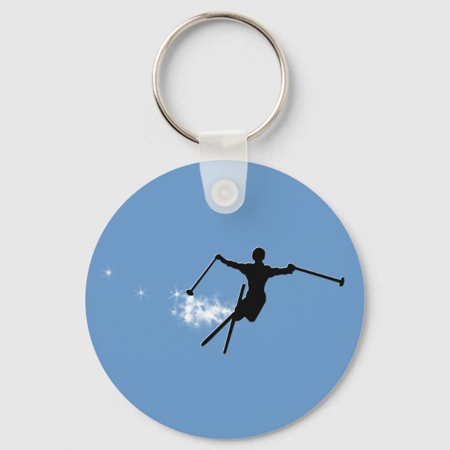 Porte-clés piste en poudre (Recto)
