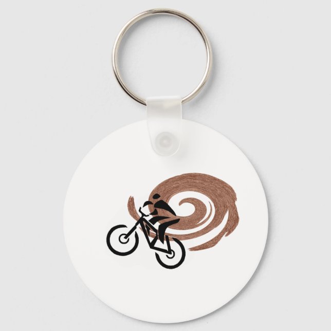 PORTE-CLÉS PISTES VÉLOS MONTAGNES (Recto)