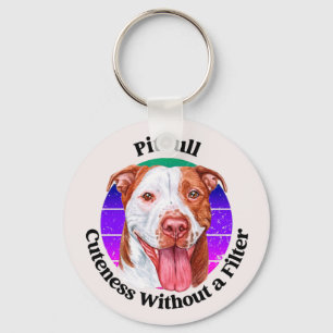 Porte-clés Pitbull drôle de citation porte - clé