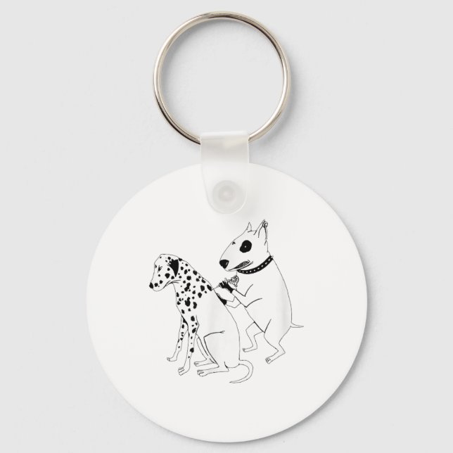 Porte-clés Pitbull Terrier Chien Animal Dalmatie Tattoo Chien (Recto)