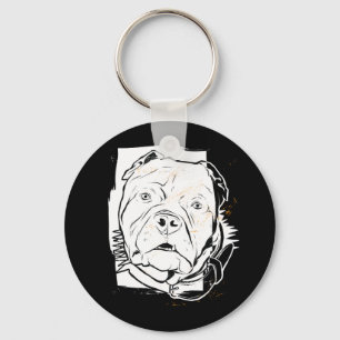 Porte-clés Pitbull Terrier - Chien sans peur