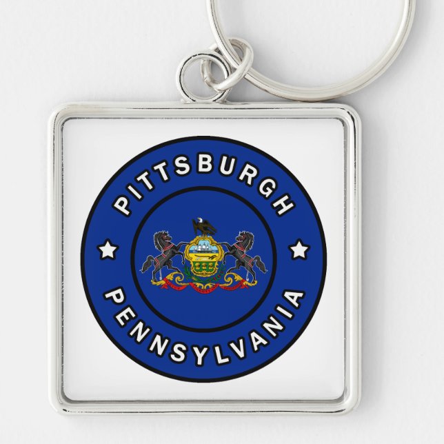 Porte-clés Pittsburgh Pennsylvanie (Devant)