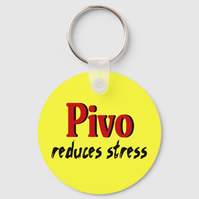 Porte-clés Pivo réduit le stress (Recto)