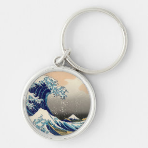 Porte-clés PixDezines Vintage Great Wave Hokusai 斎 の 葛’飾
