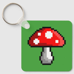 Porte-clés Pixel Porte - clé de champignons