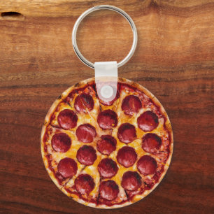 Porte-clés Pizza au Pepperoni