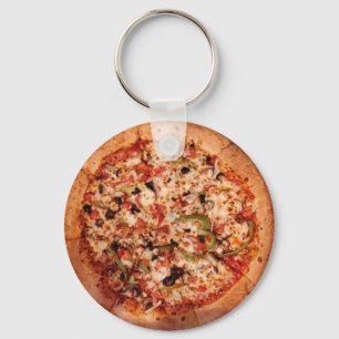 Porte-clés Pizza aux oeuvres