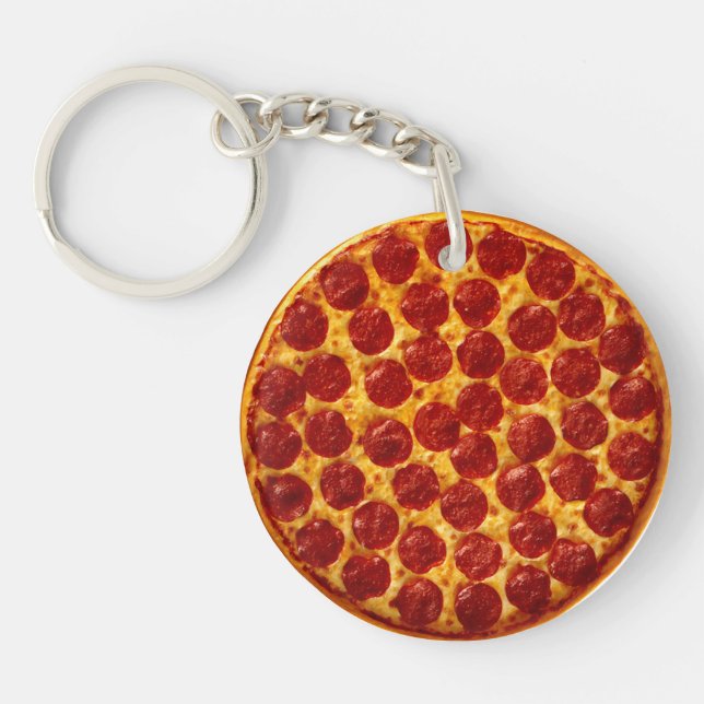 Porte-clés Pizza de pepperoni (Devant)