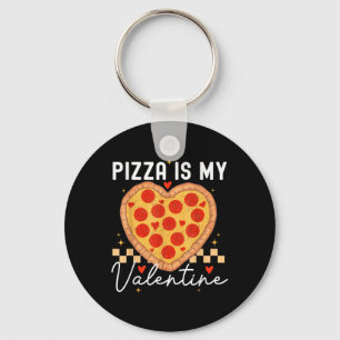 Porte-clés Pizza Est Ma Valentine Funny Valentines Day Boys G