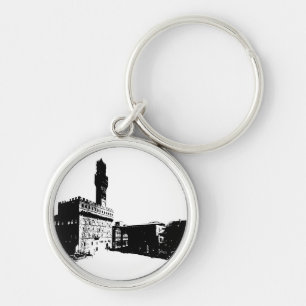 Porte-clés Place de la Seigneurie à Florence, en Italie centr