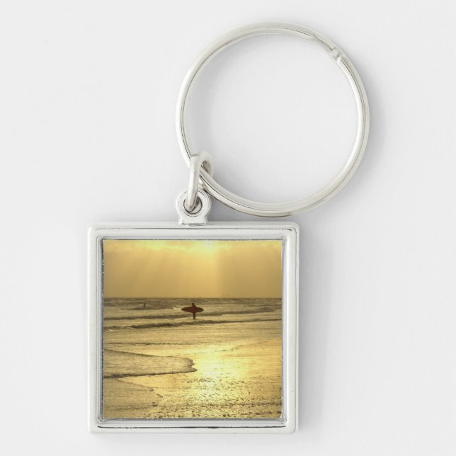 Porte-clés Plage au coucher du soleil (Devant)