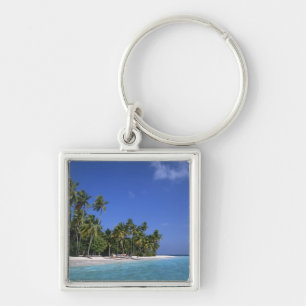 Porte-clés Plage avec palmiers, Maldives