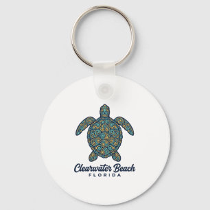 Porte-clés Plage de Clearwater Floride Tortue de mer Concepti