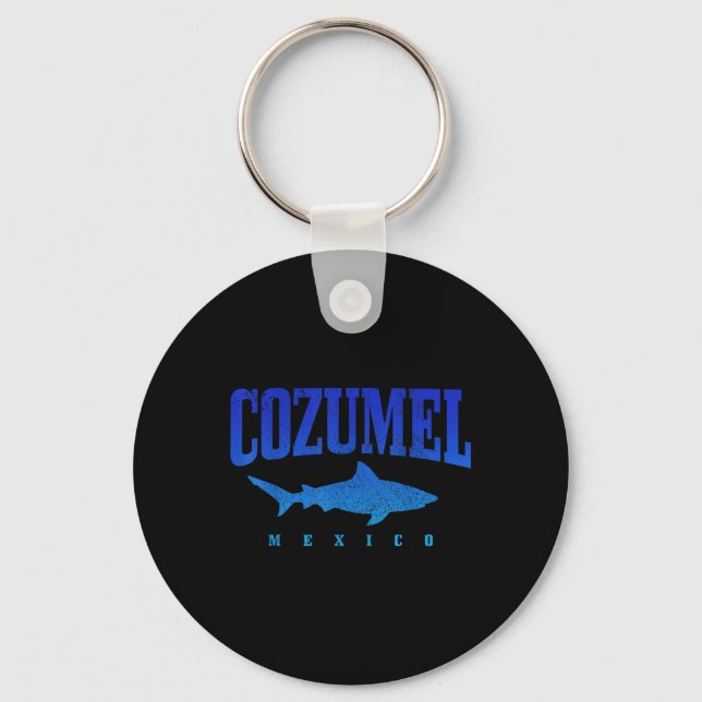 Porte-clés Plage de Cozumel Mexique Plongeur plongée plongée  (Recto)