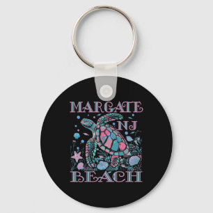 Porte-clés Plage de Margate Nj Amoureux des Tortues Souvenir