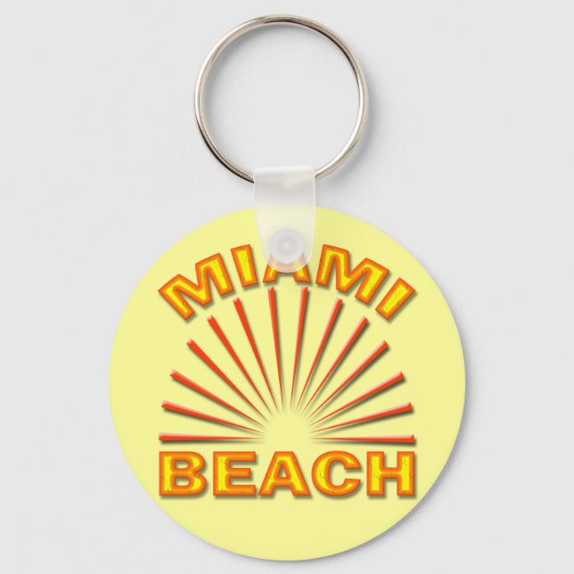 PORTE-CLÉS PLAGE DE MIAMI (Recto)