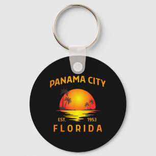 Porte-clés Plage de Panama City Floride Coucher de soleil tro