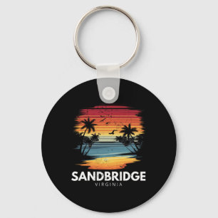 Porte-clés Plage de Sandbridge Virginie Surfboard Surf Vintag