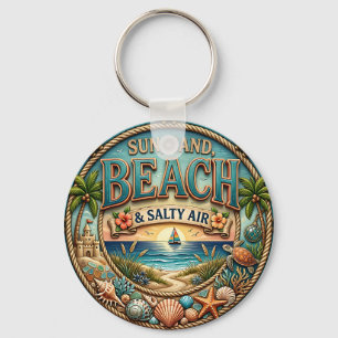 Porte-clés Plage de soleil et de sable