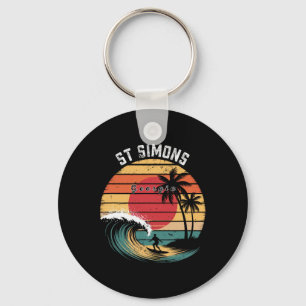 Porte-clés Plage de St Simons Géorgie Plage Surfing