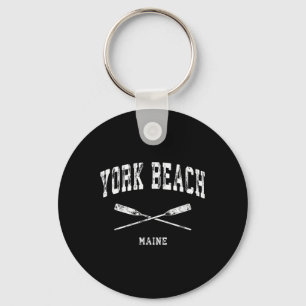 Porte-clés Plage de York Maine Nautique Vintage Rames Croisée