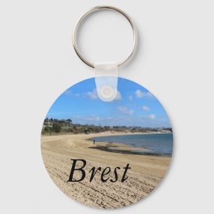 Porte-clés Plage du Moulin Blanc à Brest