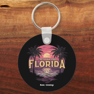 Porte-clés Plage Florida Au Coucher Du Soleil Surplombant L'O