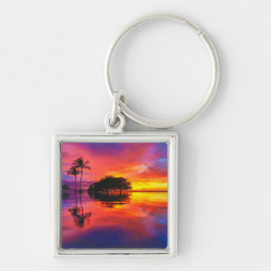 Porte-clés Plage majestueuse du coucher du soleil Wailea,