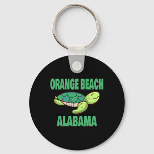 Porte-clés Plage Orange Alabama Thème Tortue de Mer Pour Homm