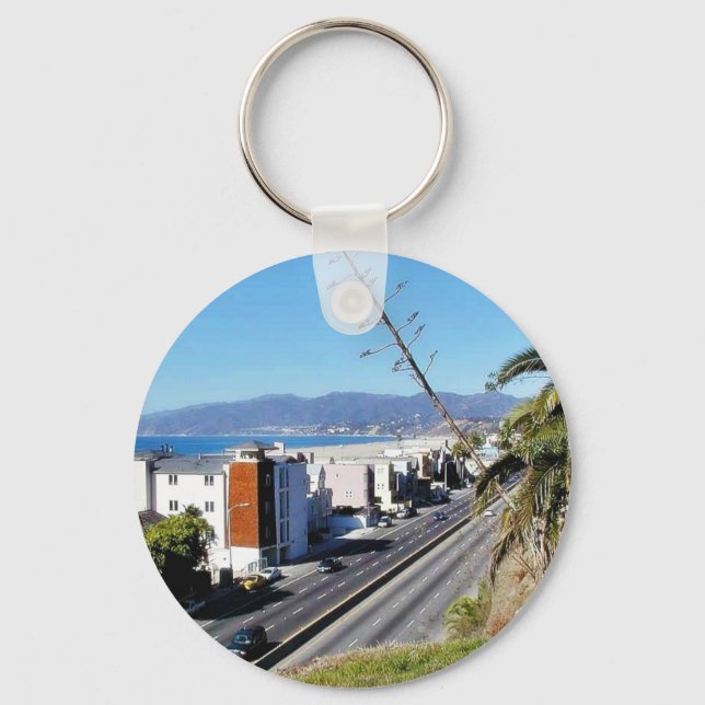 Porte-clés Plage Père Noël Monica Ocean (Recto)