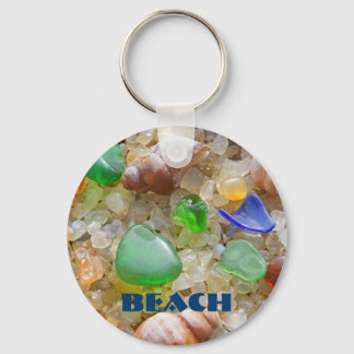 Porte-clés PLAGE porte - clé coutume Seaglass Verre de mer