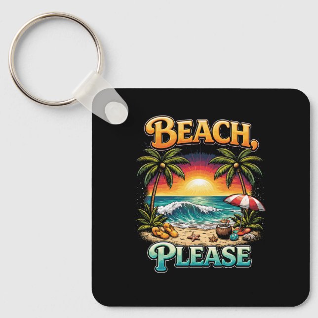 Porte-clés Plage, S'il vous plaît (Recto)
