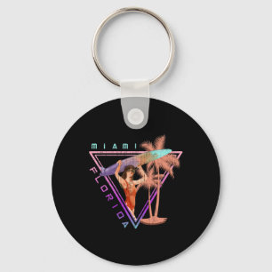 Porte-clés Plage sud Surfant Surfeur Miami Vacances d'été F