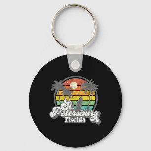 Porte-clés Plage vintage de St. Petersburg Floride Surfing Ré