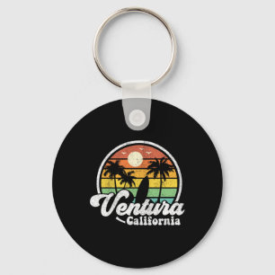 Porte-clés Plage vintage de Ventura Californie Ca Surfing Rét