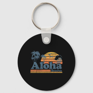 Porte-clés Plages Aloha Hawaï Vintage Plage Surf Rétro H