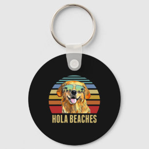 Porte-clés Plages de Hola Amusants Labradors Chien Retro Suns