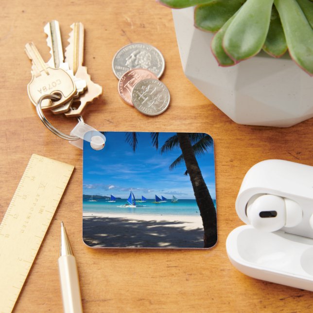 Porte-clés Plages tropicales | White Beach Boracay Philippine (Bureau)