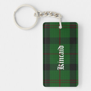 Porte-clés plaid tartan Kincaid personnalisé