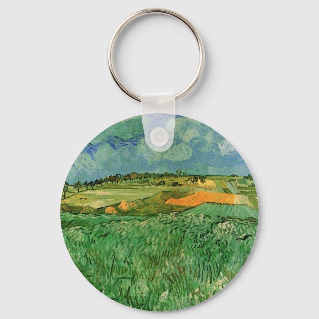 Porte-clés Plaine près d'Auvers de Vincent van Gogh (Recto)
