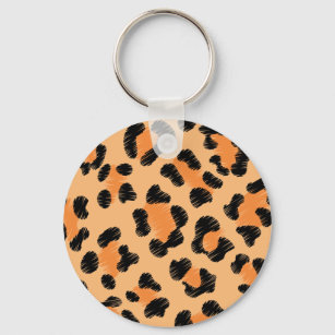 Porte-clés Plan de la peau animale des taches léopards
