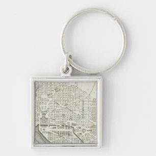 Porte-clés Plan de la ville de Washington