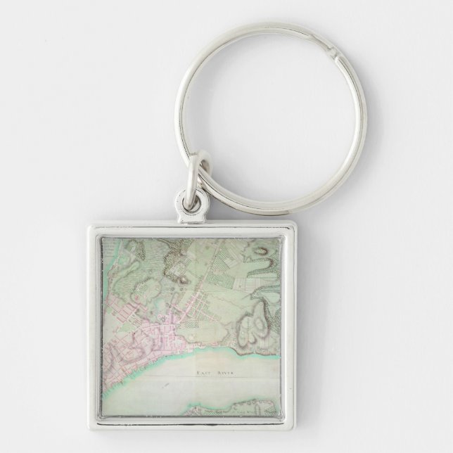 Porte-clés Plan de New York, 1776 (Devant)