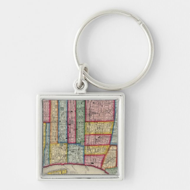 Porte-clés Plan De Philadelphie (Devant)