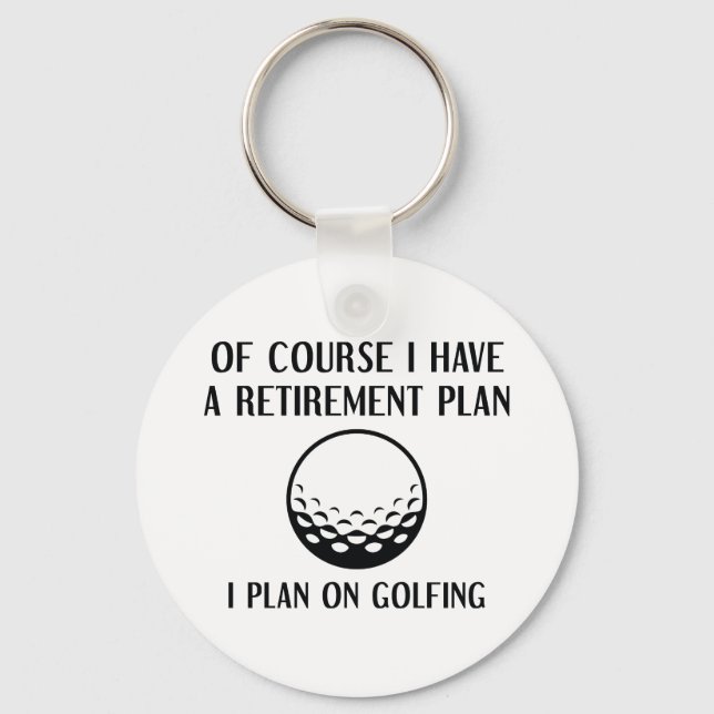 Porte-clés Plan de retraite Golfing (Recto)