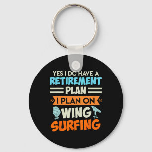 Porte-clés Plan de retraite Wing Surfing Wing Foil Wing Foil 