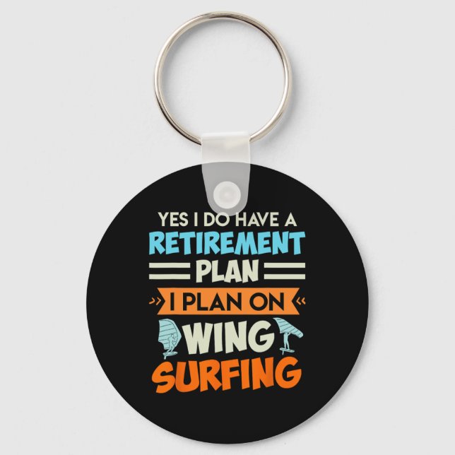 Porte-clés Plan de retraite Wing Surfing Wing Foil Wing Foil  (Recto)
